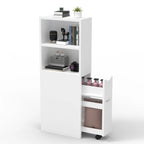 Meuble de rangement salon moderne étroit -