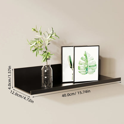 étagère murale simple - 40cm Noir