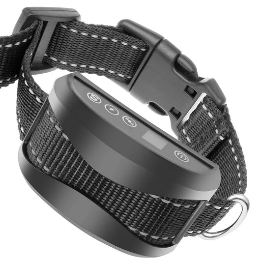 collier anti aboiement électrique imperméable - Noir