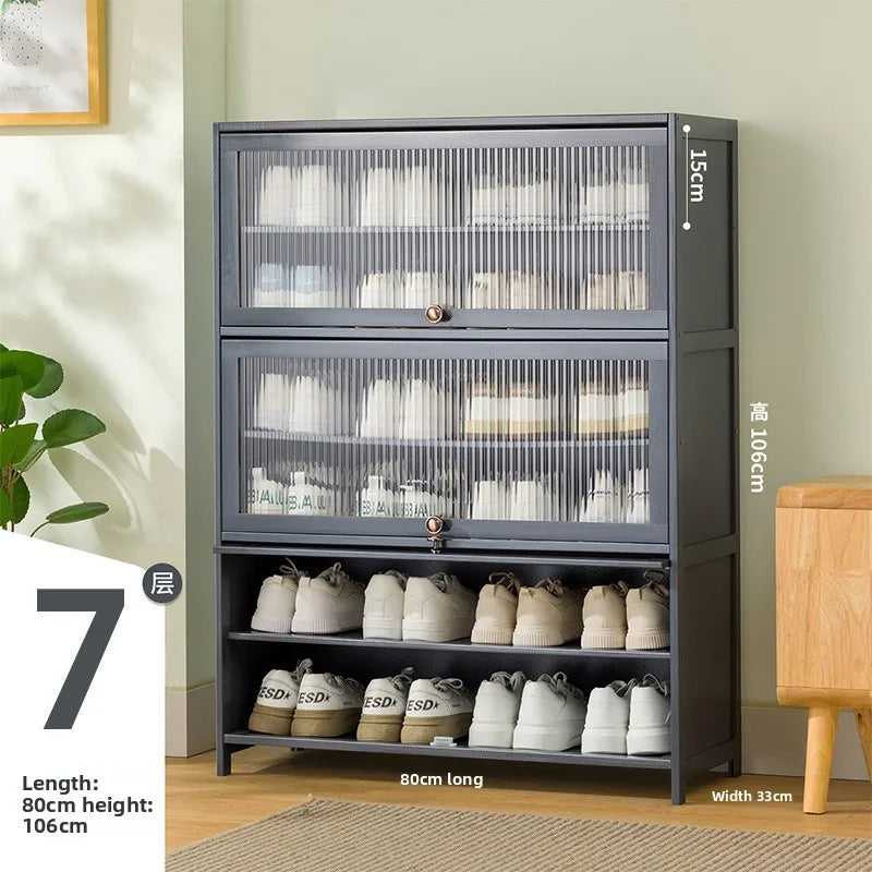 Meuble à chaussure multi niveaux à grande capacité - E