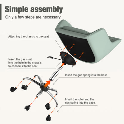 Chaise de bureau haut de gamme ajustable -