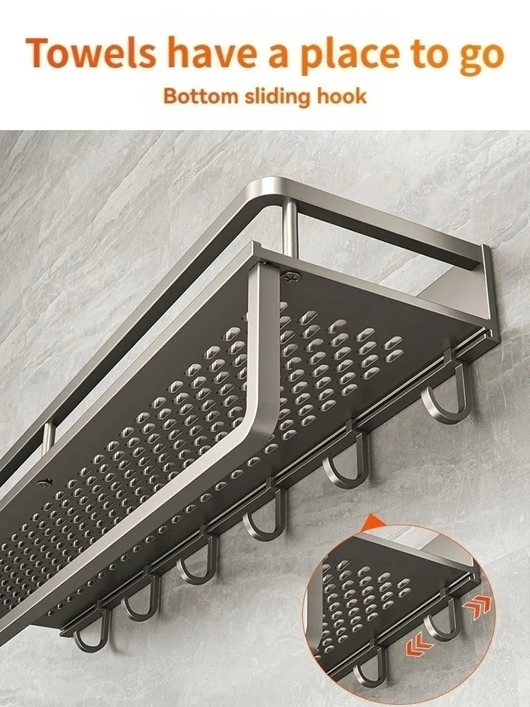 étagère cuisine noir mural -