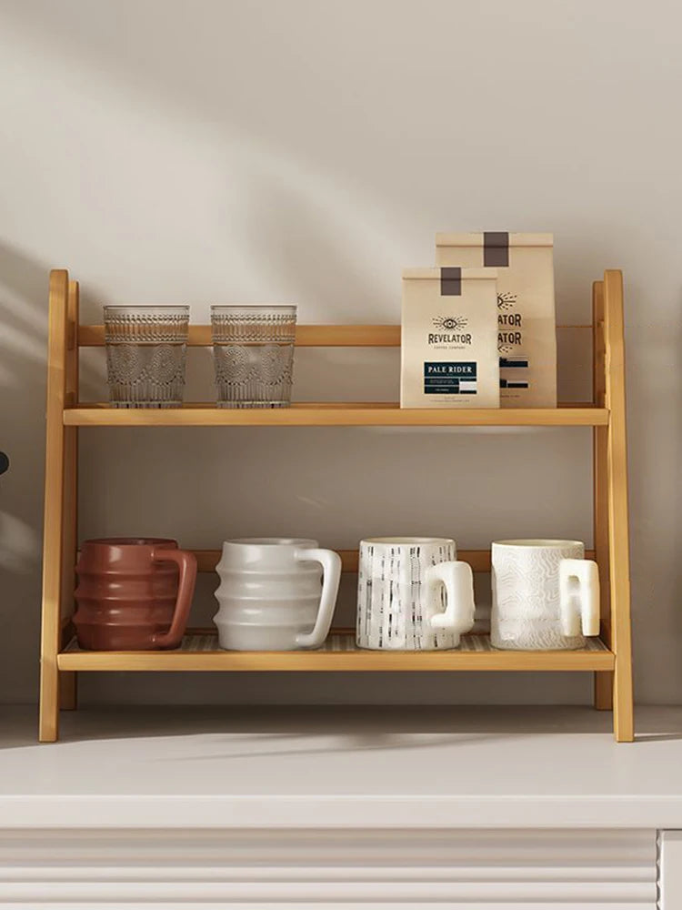 Étagère café en bois originale -