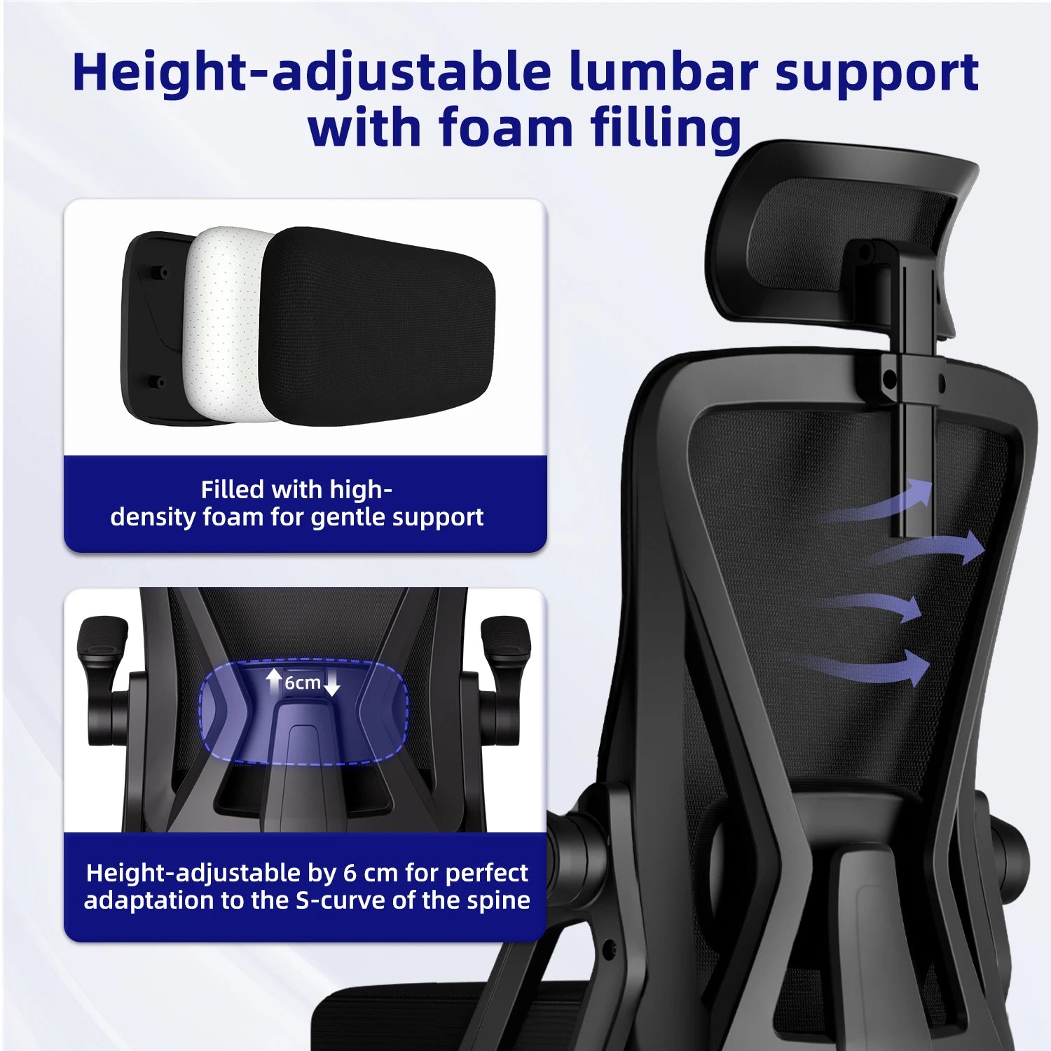 Chaise de bureau vert pour travail et jeux vidéo -