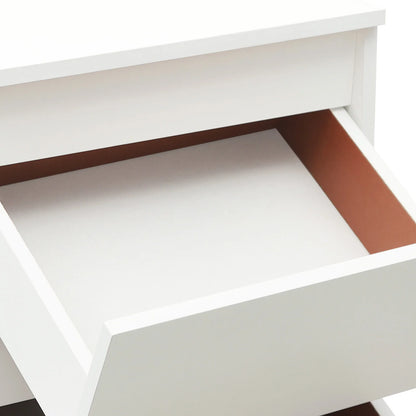 Table de chevet bois massif avec petite commode à 2 tiroirs -