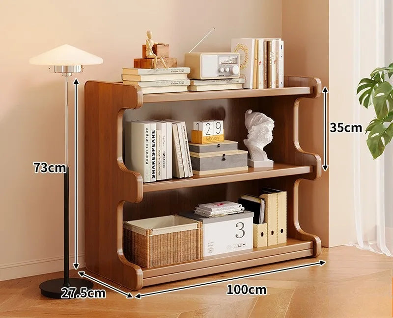 Étagère livre simple en bambou - D