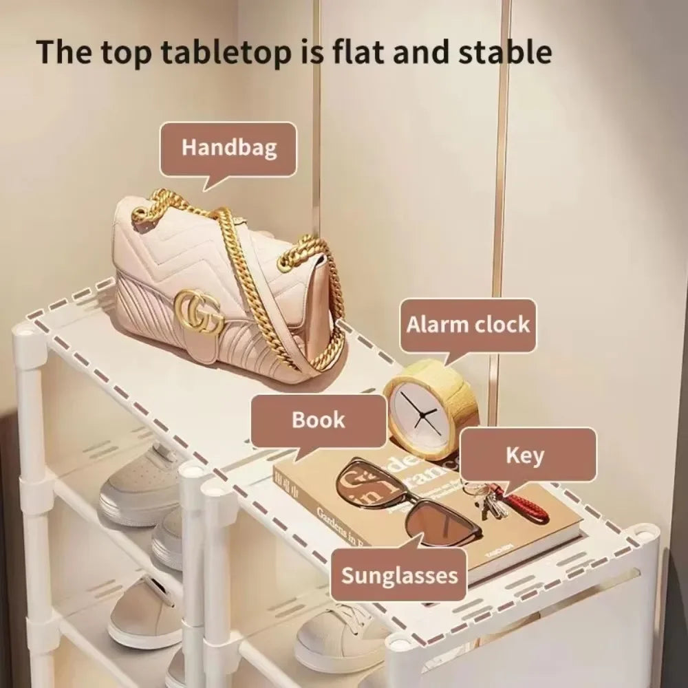 Meuble à chaussure d'angle d'entrée -