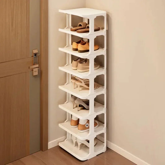 Meuble à chaussure d'entrée en forme de cube simple -