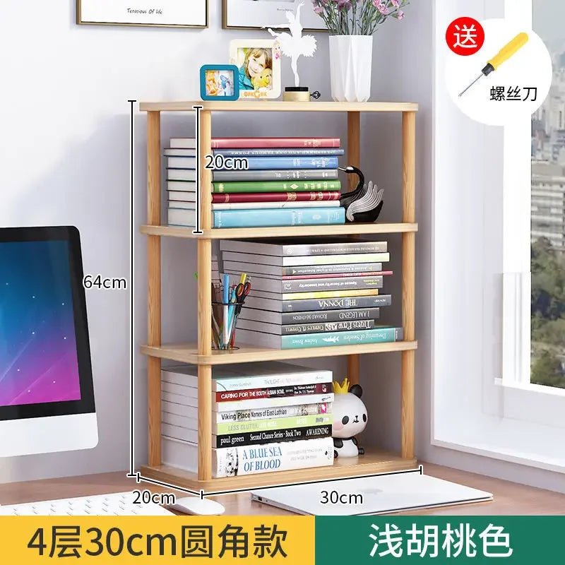 étagère bureau d'angle en bois de qualité - 4 couches 30cm A