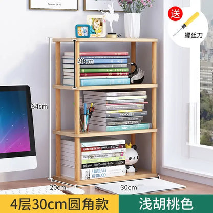 étagère bureau d'angle en bois de qualité - 4 couches 30cm A