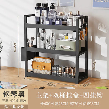 étagère bureau pour fourniture - 3Tier Noir 40cmB