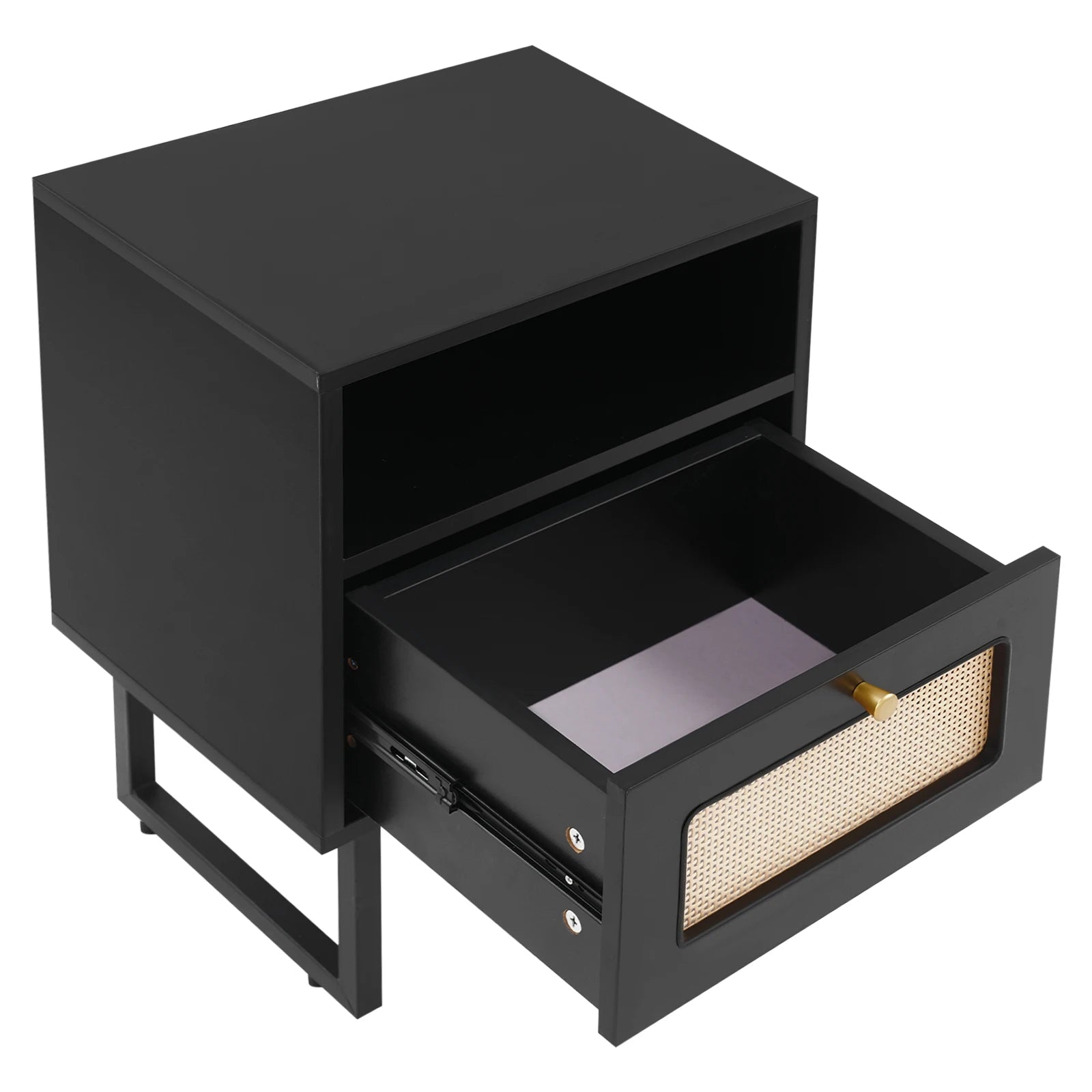 Table de nuit rotin robuste -