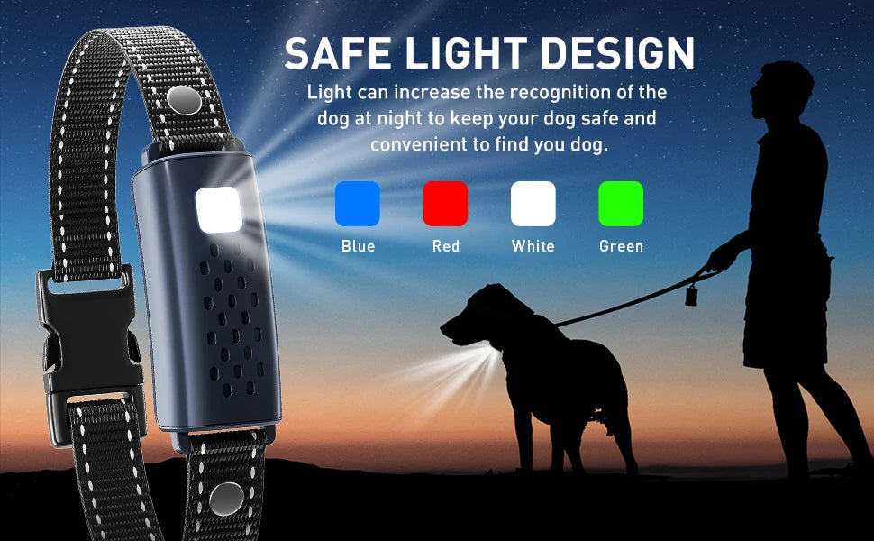 collier anti aboiement avec télécommande ajustable -