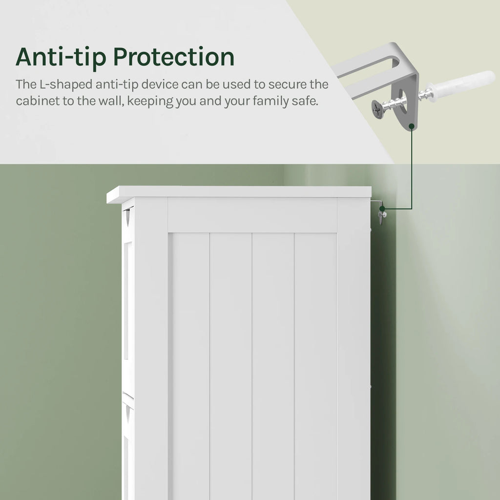 Étagère salle de bain ou salon moderne 32x81x30cm -