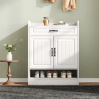 Meuble à chaussure moderne à poignées noires - 75×36×95.5cm -