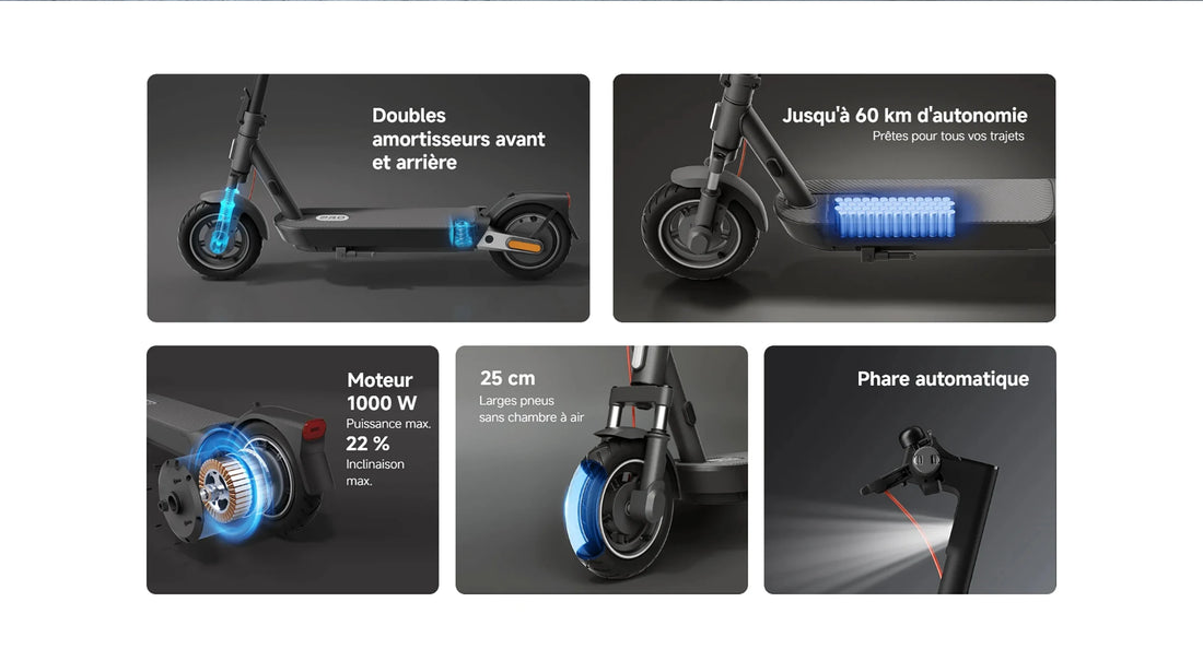 Trottinette électrique Xiaomi Scooter 5 Pro à moteur 1000 W