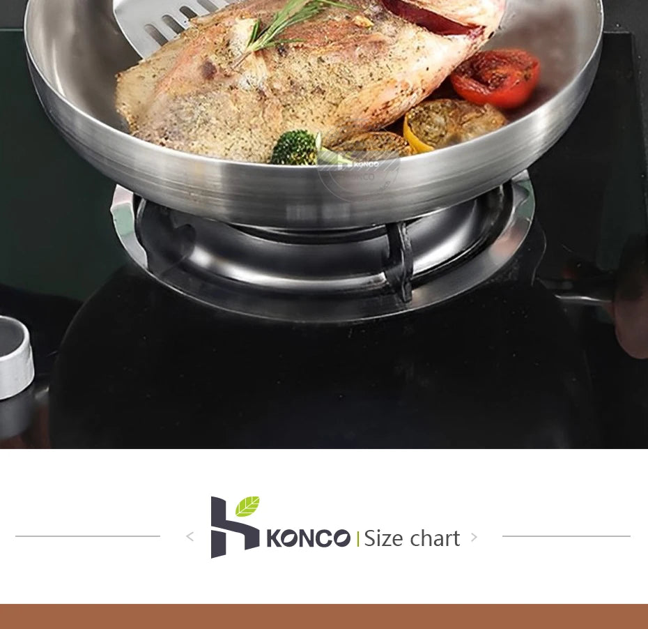 Poêle inox pour plat signature -