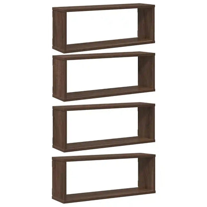 étagère murale WC, salon, chambre de 60x15x23 cm - Marron C