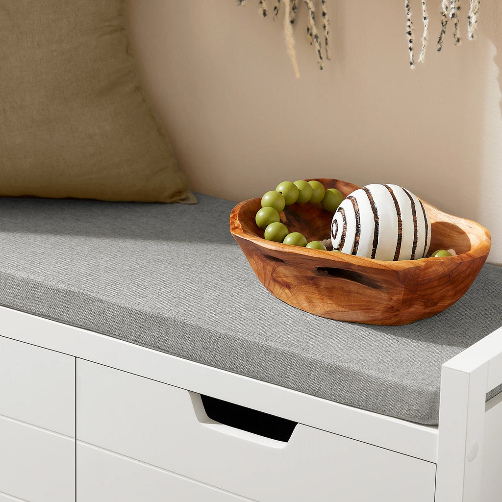 Meuble à chaussure de style banquette de dimensions 91x50x30cm -