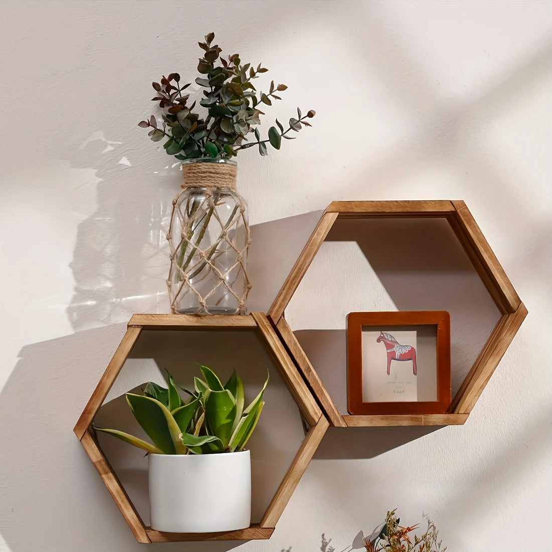 étagère murale Hexagone Flottante 1 pièce -