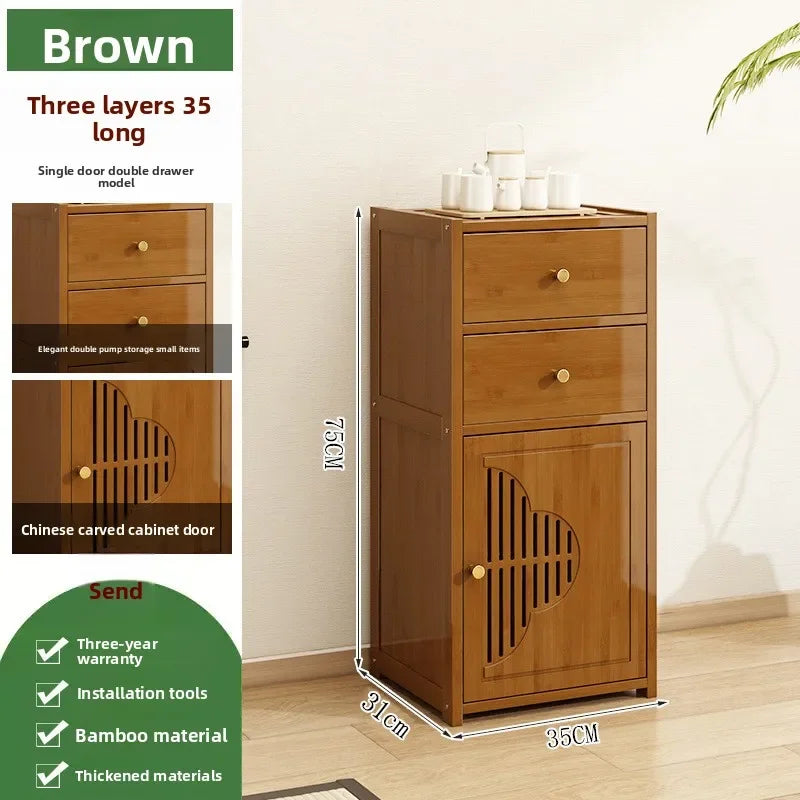 Meuble de rangement à casier marron - A