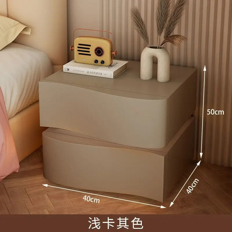 Table de nuit basse de luxe avec LED - E