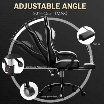 Chaise de bureau avec repose pied -