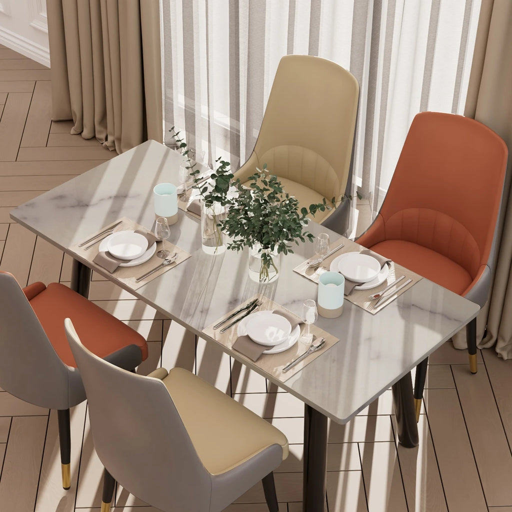 Chaise salle à manger cuir de grande qualité 2 ensembles -