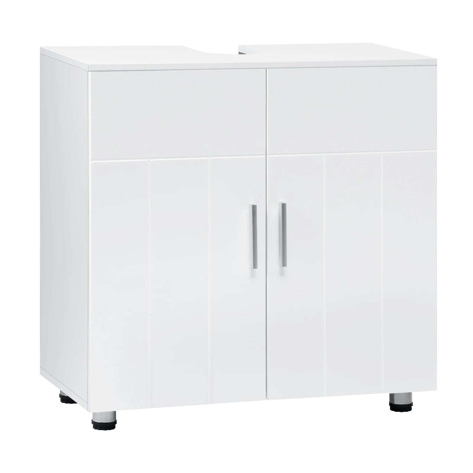 Meuble salle de bain blanc sous lavabo 60x60x30cm -