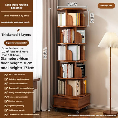 Étagère livre en bois rotatif - AB