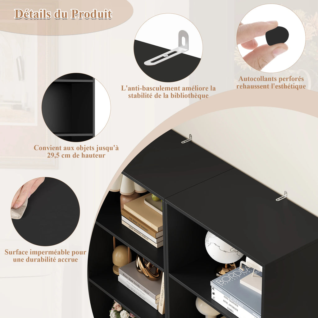 Meuble de rangement à fourniture 48x30x159cm -