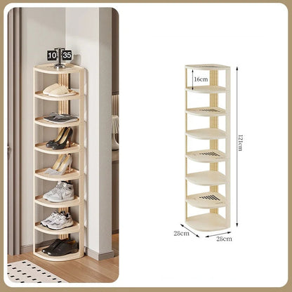 Meuble à chaussure original pour coin de mur - D