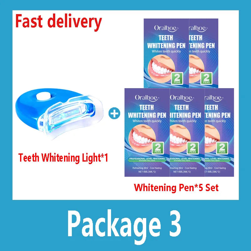 LED Blanchiment dentaire Lumière UV Bleu - Led Bleu + 5 Stylos