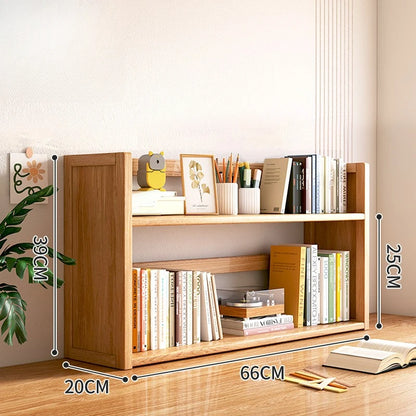 étagère bureau rangement moderne en bois - L-2-Couches