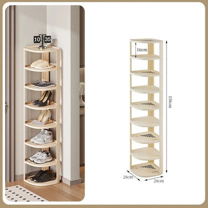 Meuble à chaussure original pour coin de mur - E