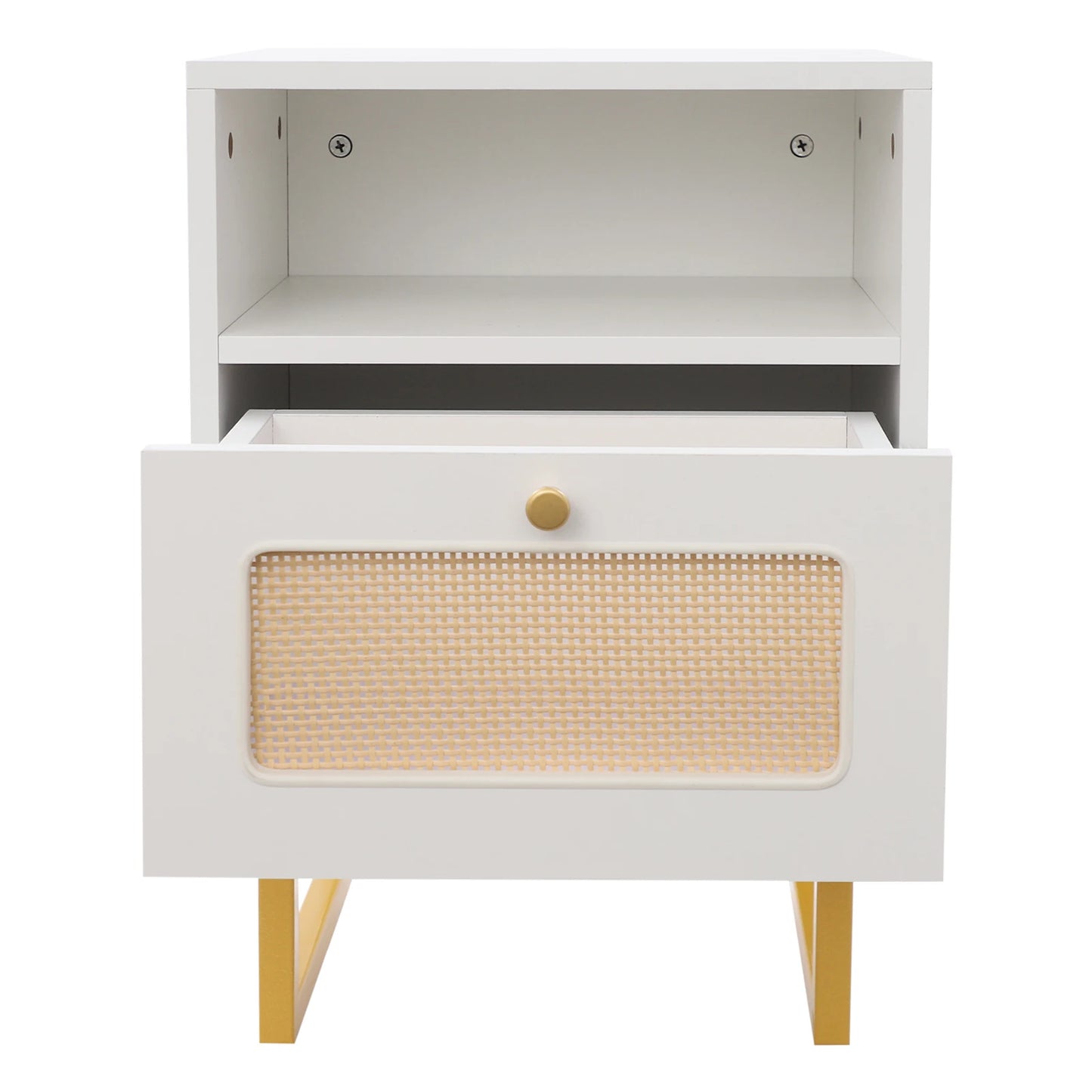 Table de nuit rotin robuste -