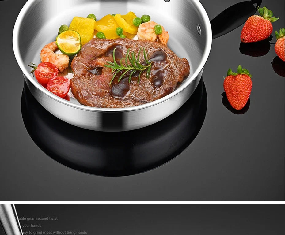 Poêle inox 16/18cm Taille Mini -