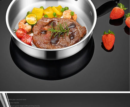 Poêle inox 16/18cm Taille Mini -