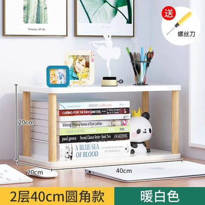 étagère bureau d'angle en bois de qualité - 2 couches 40cm A