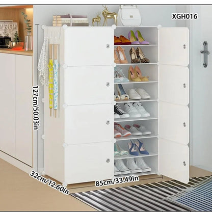 Meuble à chaussure avec porte de style armoire - J