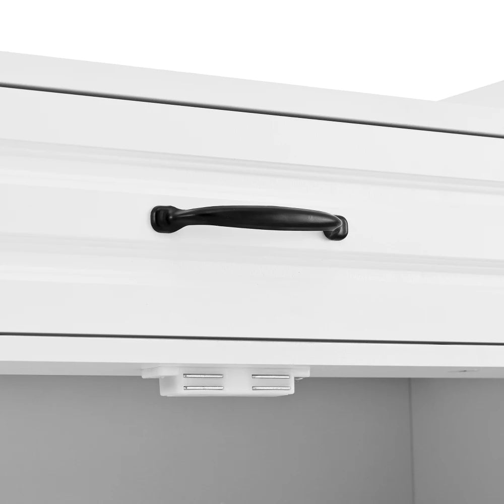 Meuble à chaussure moderne à poignées noires - 75×36×95.5cm -