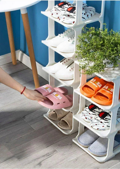 Meuble à chaussure d'entrée en forme de cube simple -