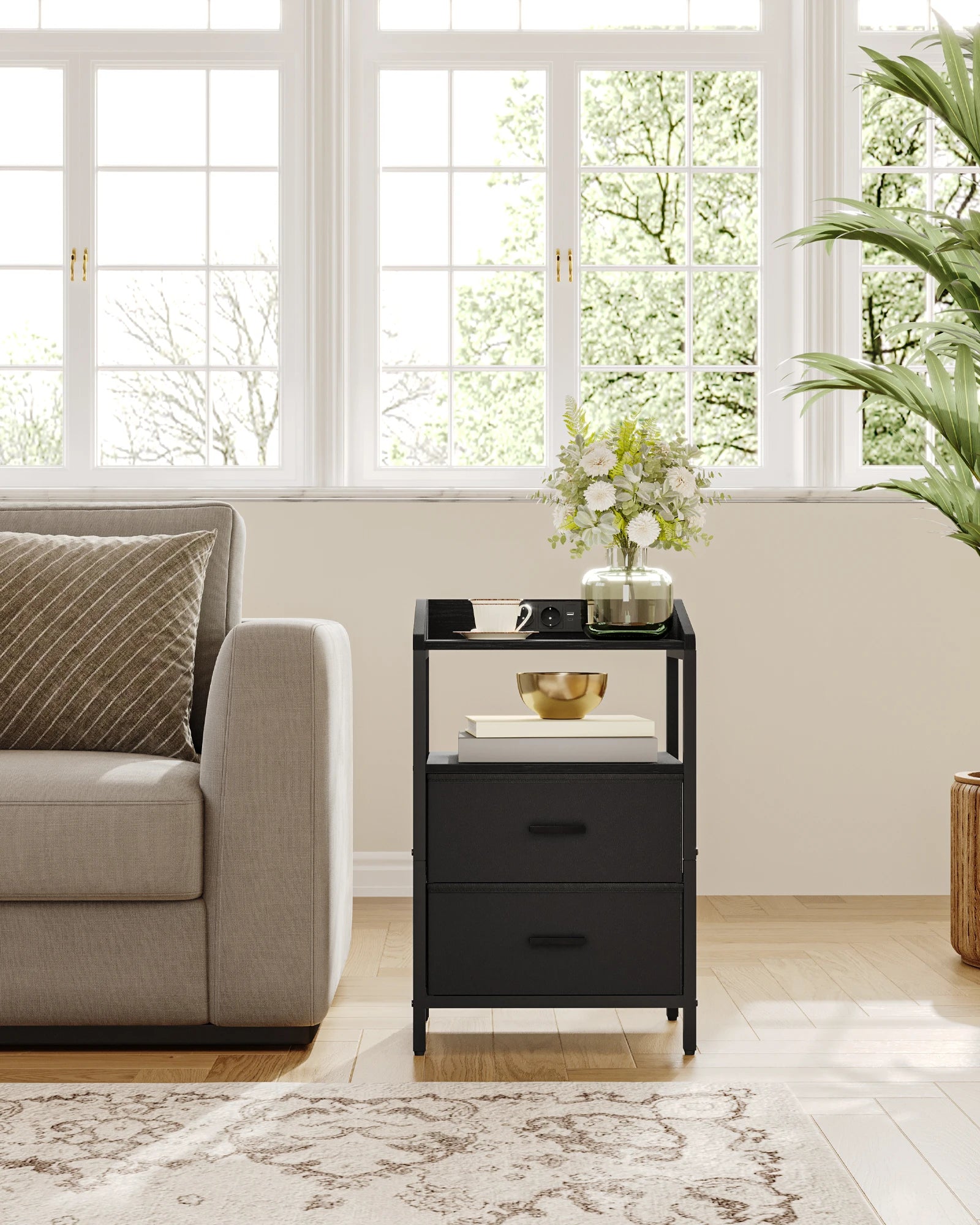 Table de chevet originale design moderne à LED -