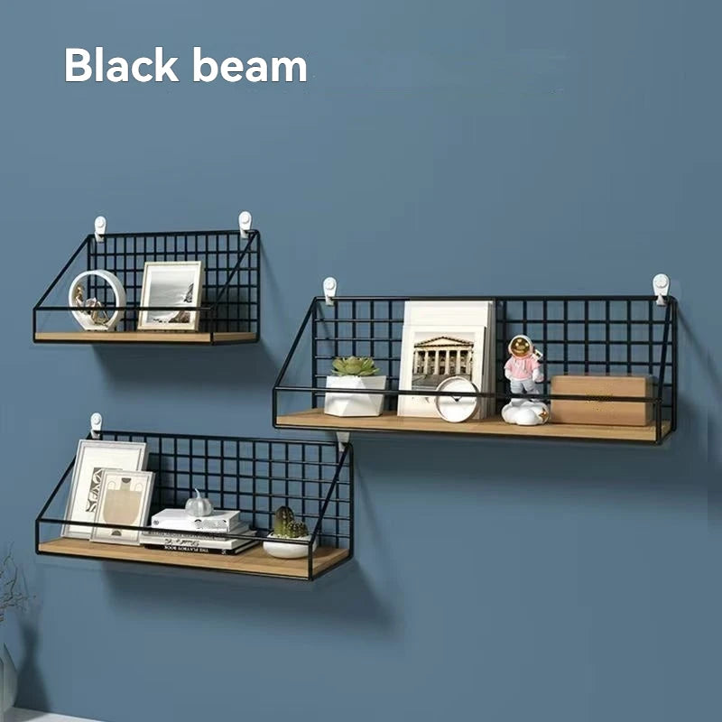 étagère murale en fer sans perçage 1 pièce -