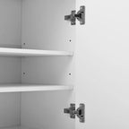 Meuble à chaussure moderne à poignées noires - 75×36×95.5cm -