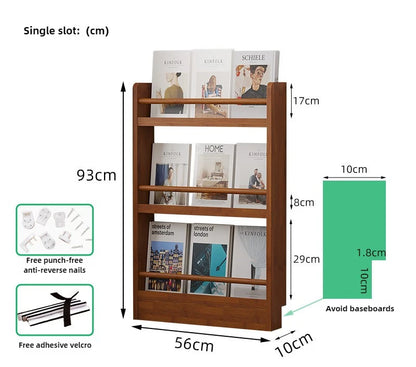 Étagère livre murale ultra-mince - 3 layers 56CM