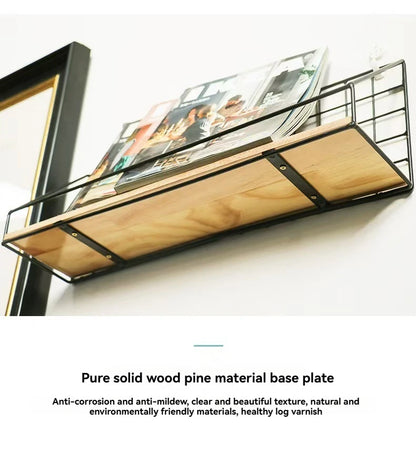 étagère murale en fer sans perçage 1 pièce -