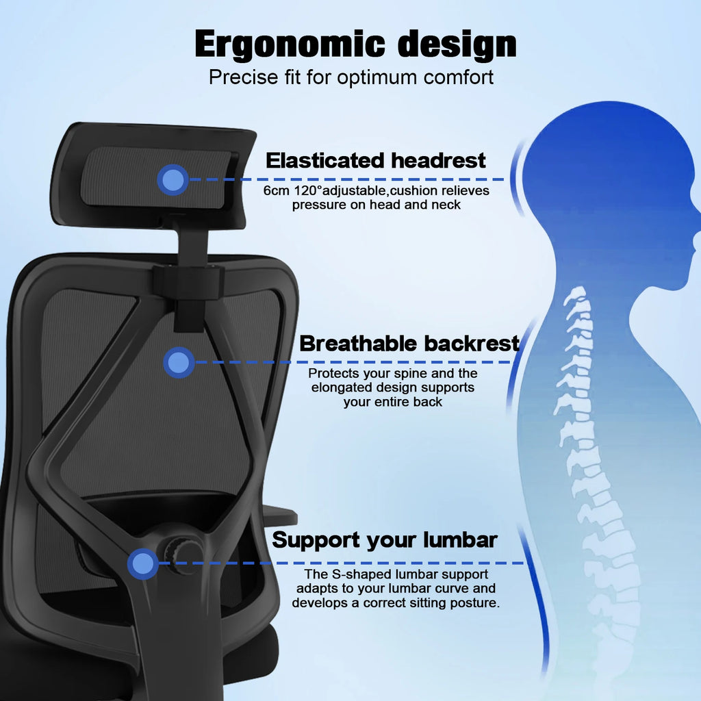 Chaise de bureau robuste inclinable -