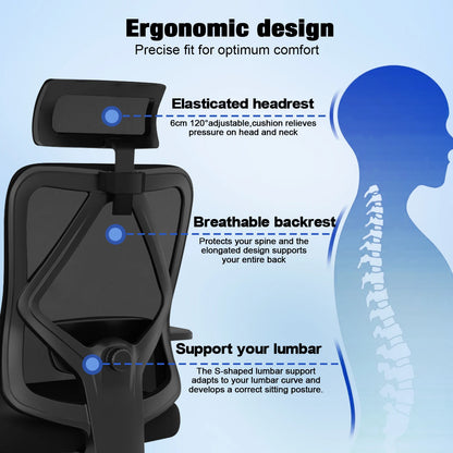 Chaise de bureau robuste inclinable -