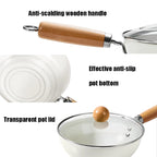 Poêle céramique bois au niveau du poignée -